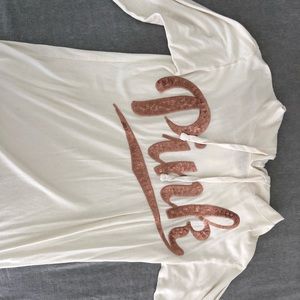 PINK Rose gold, sequence hoodie